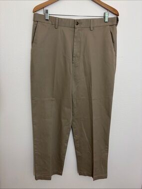 Berkley Jensen Classic Flat-Front Khaki Pants